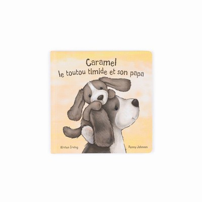 Jellycat Caramel Le Toutou Timide Et Son Papa Livre Libros | FBPG-61290